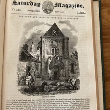 Antique Print 1837 - JEDBURGH