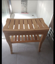 Wooden bathroom stool solid - bathroom,