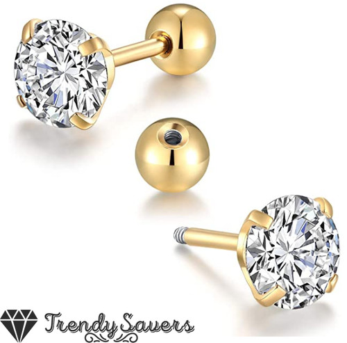 18ct gold plated - gold, big