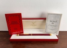 Cartier Vendome Red Lacquer Rollerball Pen. Box & Papers.