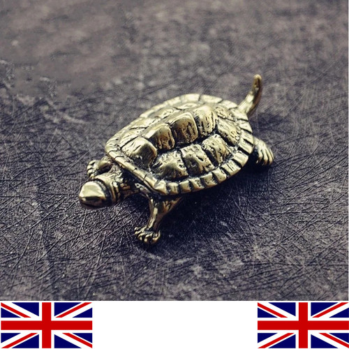 Mini brass turtle figurine - mini,