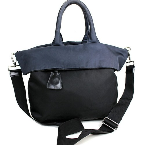 Prada nylon shoulder bag black - prada,