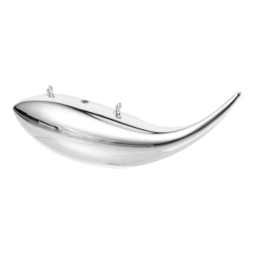 Silver reusable plastic fish - silver,