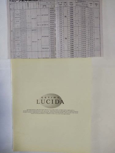 Toyota estima lucida catalog - estima,