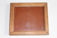 Large Antique Wooden Printing Frame for Glass Plate 15 x 13"
