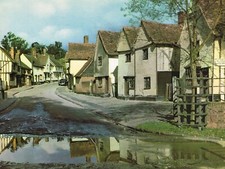 Kersey Suffolk Vintage Print Picture Colour 1958 EVIC#43