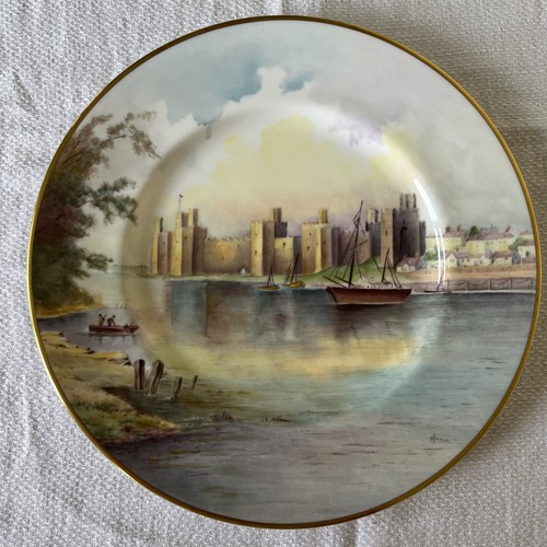 Hand painted minton castle - a,