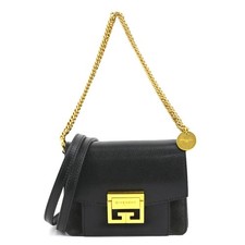 Givenchy GIVENCHY handbag shoulder bag leather suede black dark gray gold women'