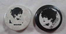 Siouxsie & The Banshees 2X Vintage 80s Pin Button Badges Post Punk New Wave Goth