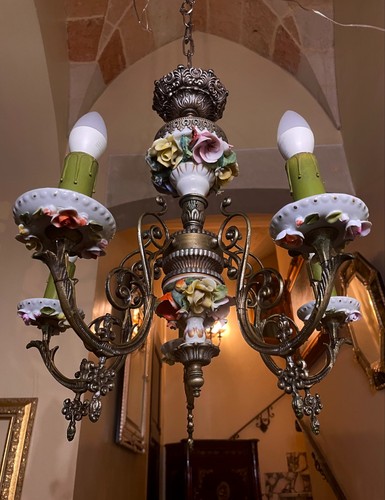 Antique ceramic and silver - antique,