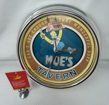 Bart Simpson Duff Clock Matt Groening Fox 2003 AA Battery Required   LMB1b