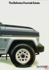 Daihatsu Fourtrak Estate 1985-86 UK Market Foldout Brochure Petrol Turbo Diesel