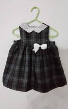 Hand made girls grey tartan - made,