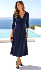East designer navy blue - designer, ruched