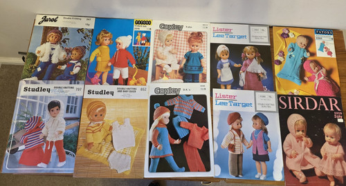 10x vintage dolls clothes - vintage,