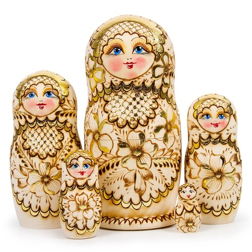 Flowers russian wooden - flowers, nesting