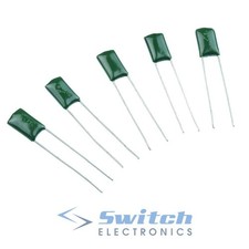 100V Mylar Polyester Film Capacitor ±5% 1nF - 220nF