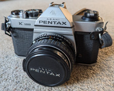 Pentax K1000 35mm SLR Camera with 50mm f/2.0 Lens - Good Working Order