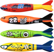 4Pcs Torpedo Diving Toys for