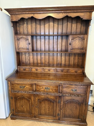 Solid oak beauro dresser - solid,