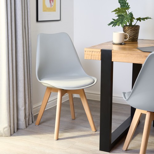 Dining chair tulip modern faux - chair,