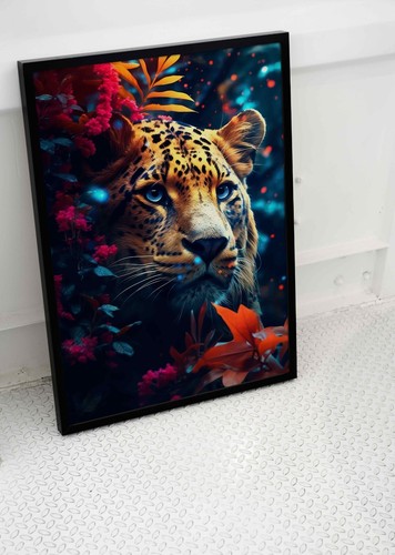 Wild jaguar cat poster leopard - wild,