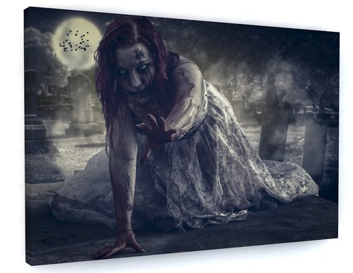 Gothic horror zombie canvas - horror,