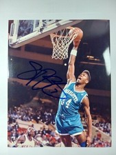 JR Reid signed 8x10 North Carolina Tar Heels Charlotte Hornets 