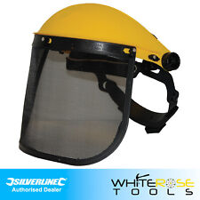 Silverline Mesh Safety Visor Face Eye Protection Shield Helmet Garden Strimming