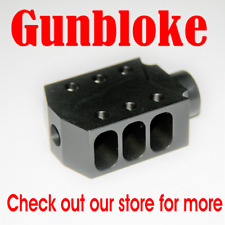 TANKER MUZZLE BRAKE threaded in 1/2x28 UNEF. Bored to suit