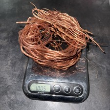 1kg Stripped Bright Fine Copper Wire Shiny Metal Arts Crafts Melting Scrap