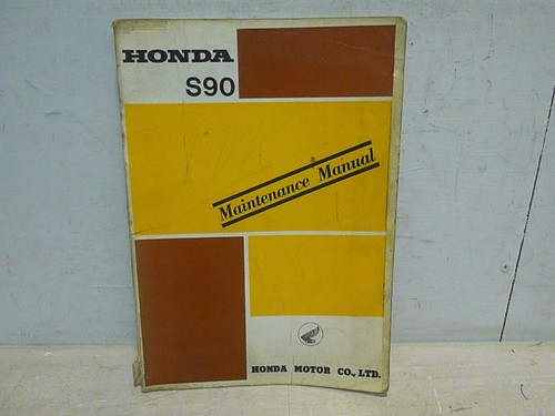 Honda s90 maintenance - s90, manual