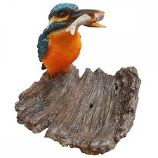 Vivid Arts Kingfisher On Driftwood Ornament BG-KF08-F