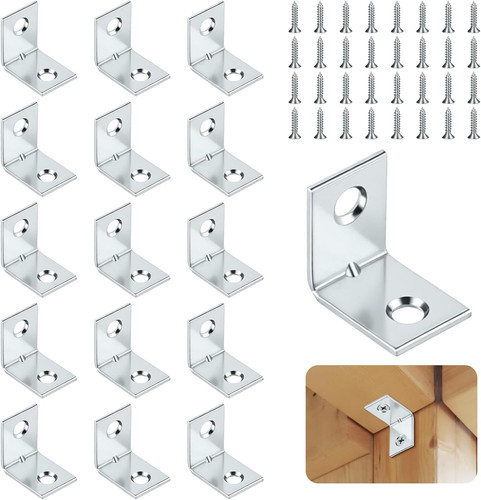 16pcs angle brackets - 16pcs, metal