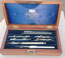 Drafting Set Antique W.H