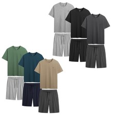 Mens Shorty Pyjama Set 3 Pack