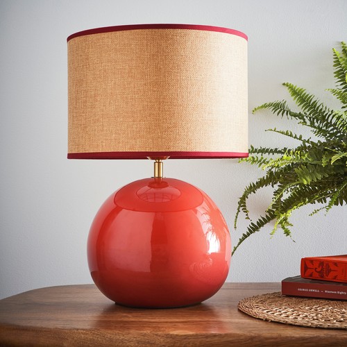 Ceramic table lamp glossy - table,