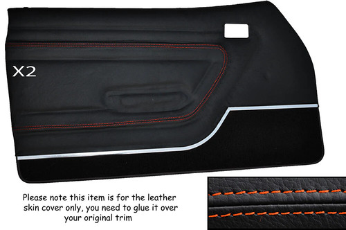 Orange stitch front - stitch, door