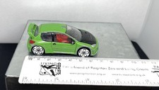 RealToy Peugeot 206 Green model toy car diecast playworn 