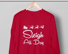 Womens sleigh all - sleigh, reindeer