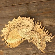 10x Wooden Chinese Dragon