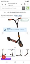 EVO Dirt Rider Stunt Scooter Black | Kids Outdoor Sports Trick Kick Scooter Boys