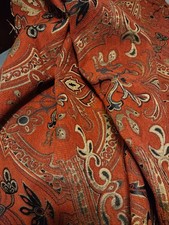 VTG WOVEN EMBROIDERED RED /