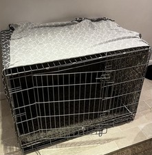 Fold Up Dog Crate 107cm W x72cm D x 80cm H complete With Removal Cover