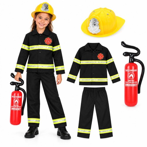 Girls firefighter fancy dress - girls,