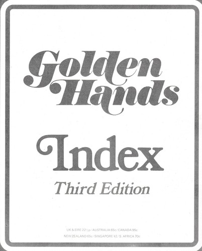 Vintage golden hands - vintage, index
