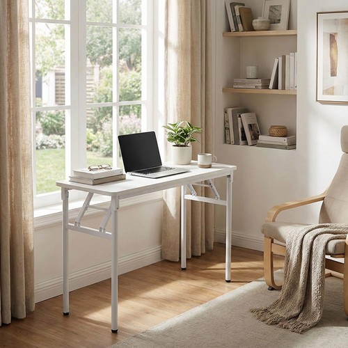 100cm white folding - folding, desk