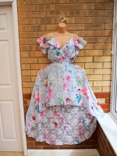 Mika blue multi colour floral