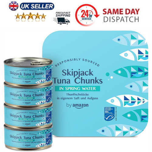 Skipjack tuna 4x145g chunks - 4x145g, in