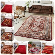 Modern Red Living Room Rugs